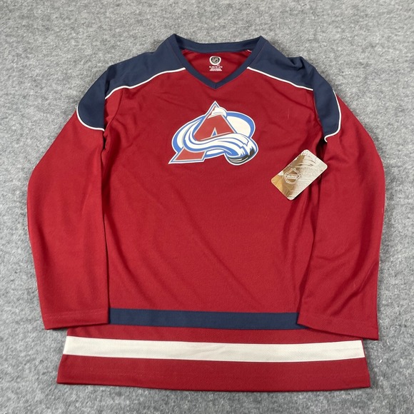 NHL Colorado Avalanche Hockey Jersey Boys Extra Large XL 14 16 Red NHL New Avs - Picture 1 of 12